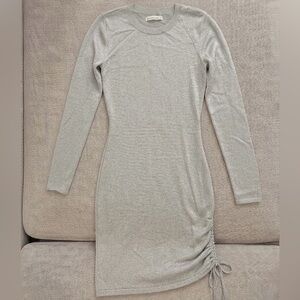 Abercrombie & Fitch - Shimmer Bodycon Mini Dress Gray/Silver XS